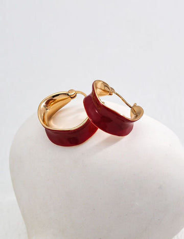 LOVE red earrings