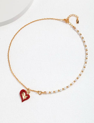 LOVE red necklace