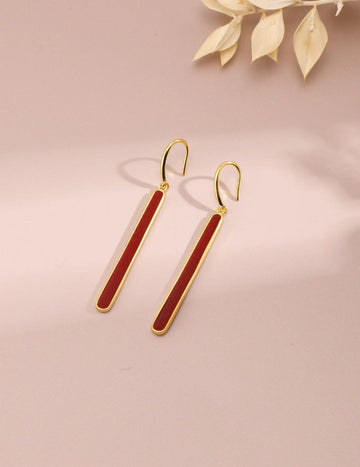 LOVE red earrings