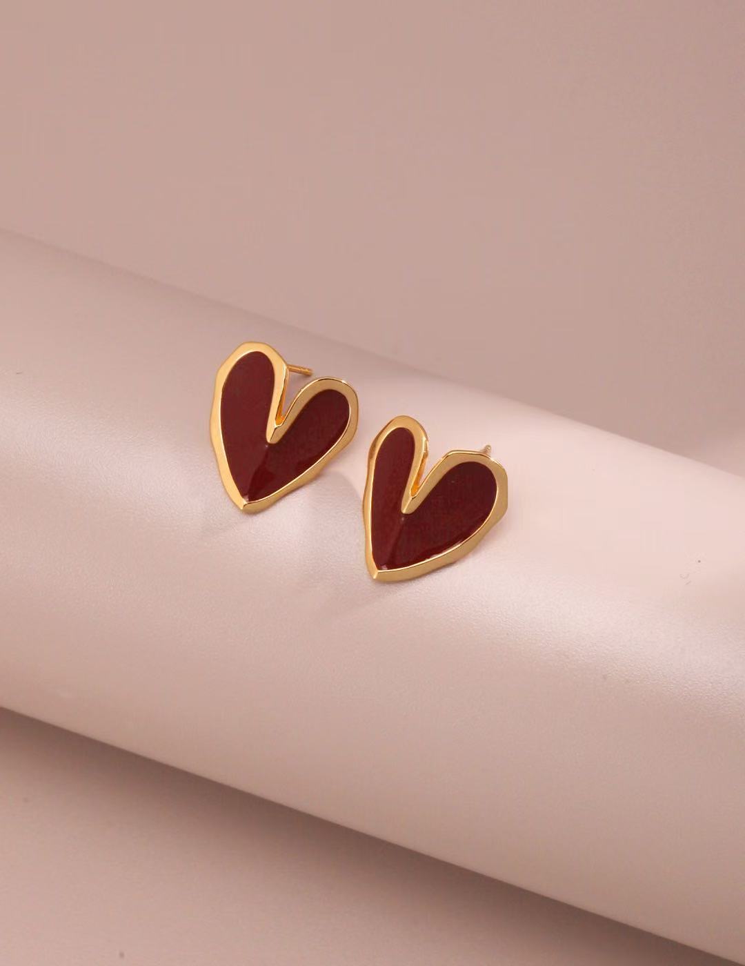 LOVE red earrings