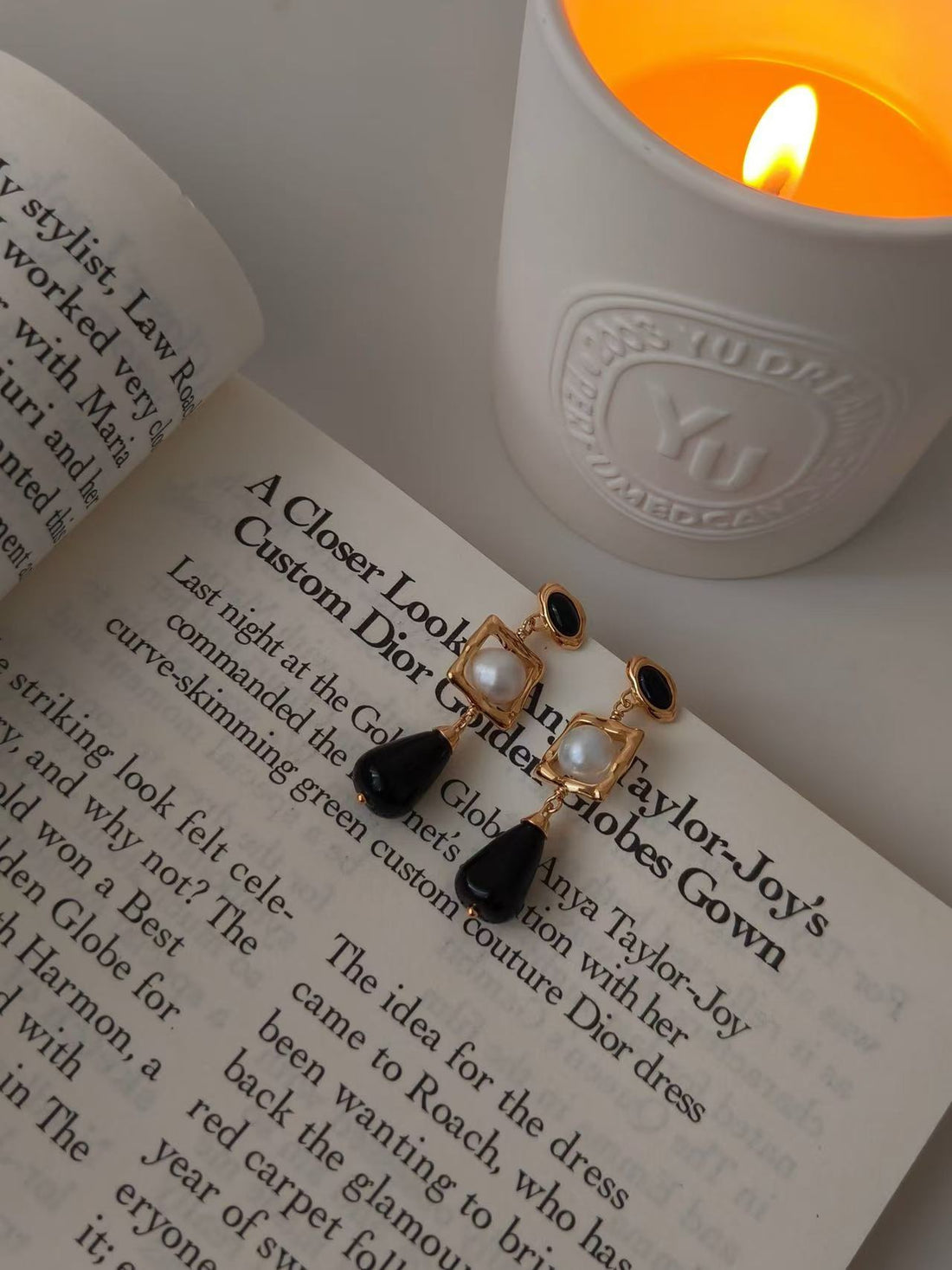 Black Lumen Earings